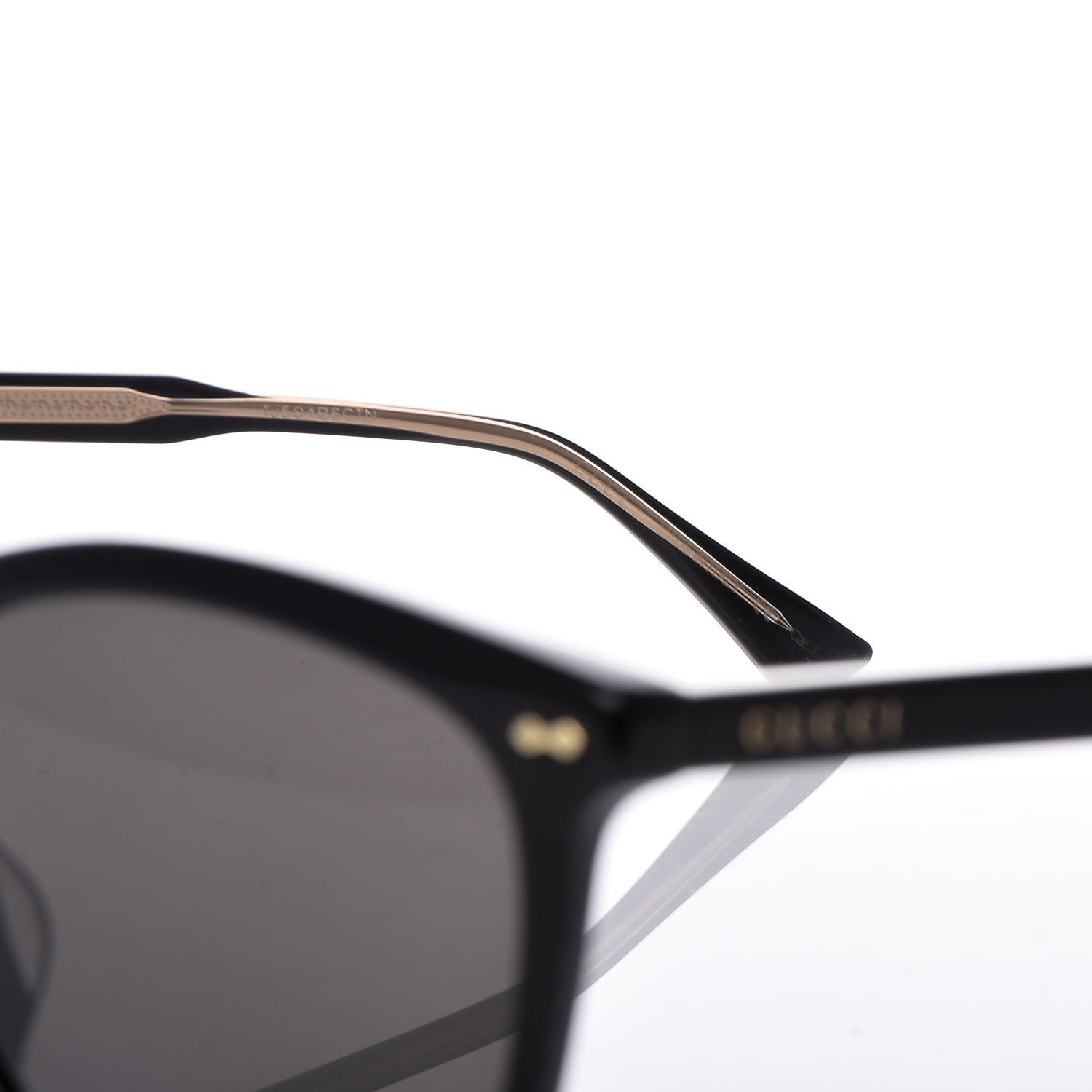 Gucci Acetate Square Frame Sunglasses GG0196SK Black 5 of 8