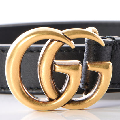 Gucci Calfskin Double G 20mm Belt 80 32 Black 8 of 8
