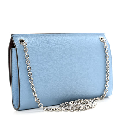 Mulberry Small Classic Grain Amberley Convertible Clutch Pale Slate 3 of 9