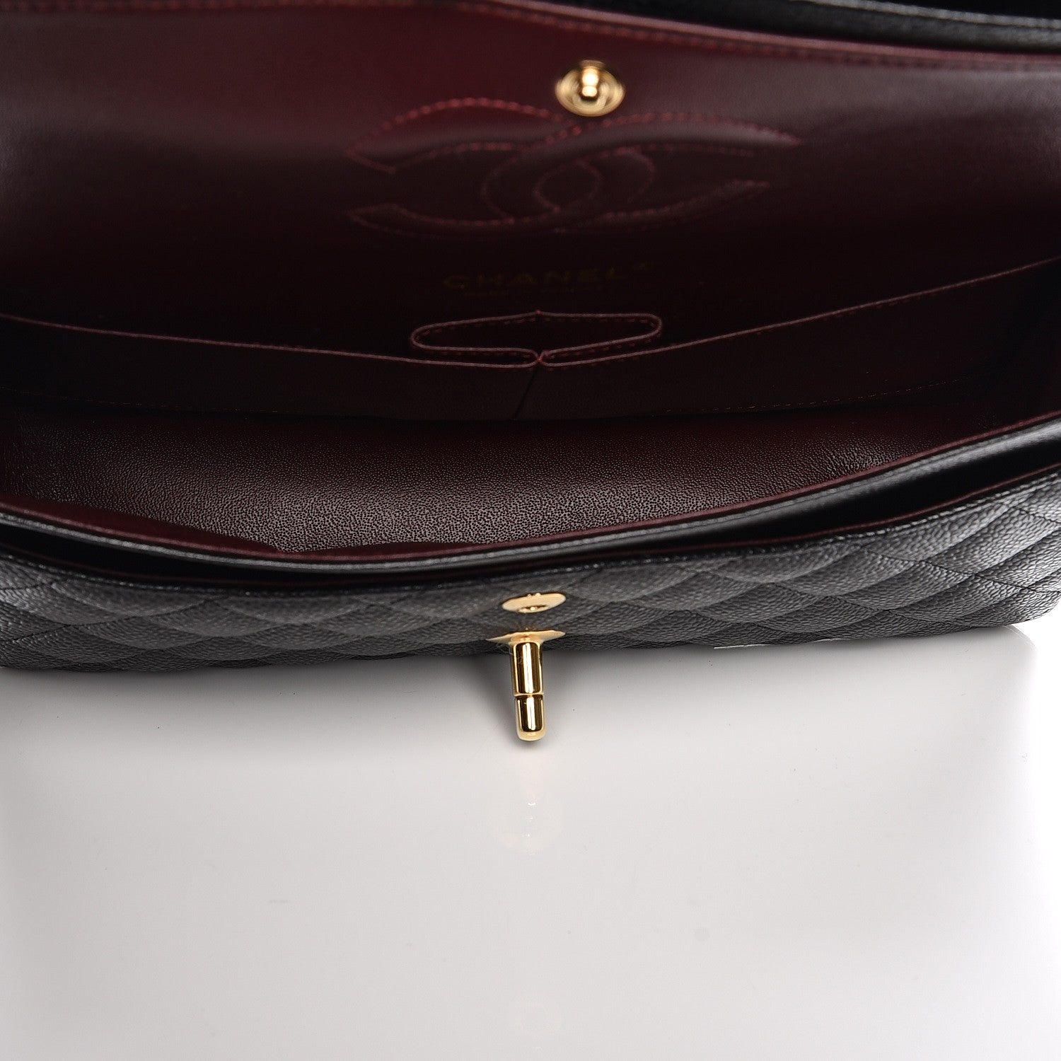 Chanel Caviar Quilted Medium Double Flap Black 5 of 7