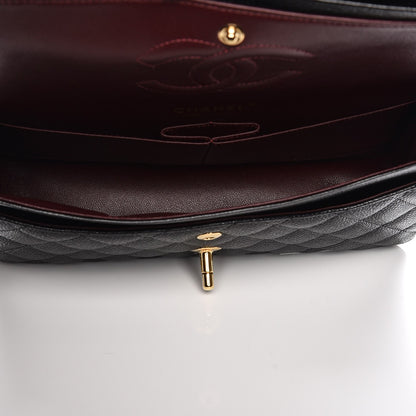 Chanel Caviar Quilted Medium Double Flap Black 5 of 7