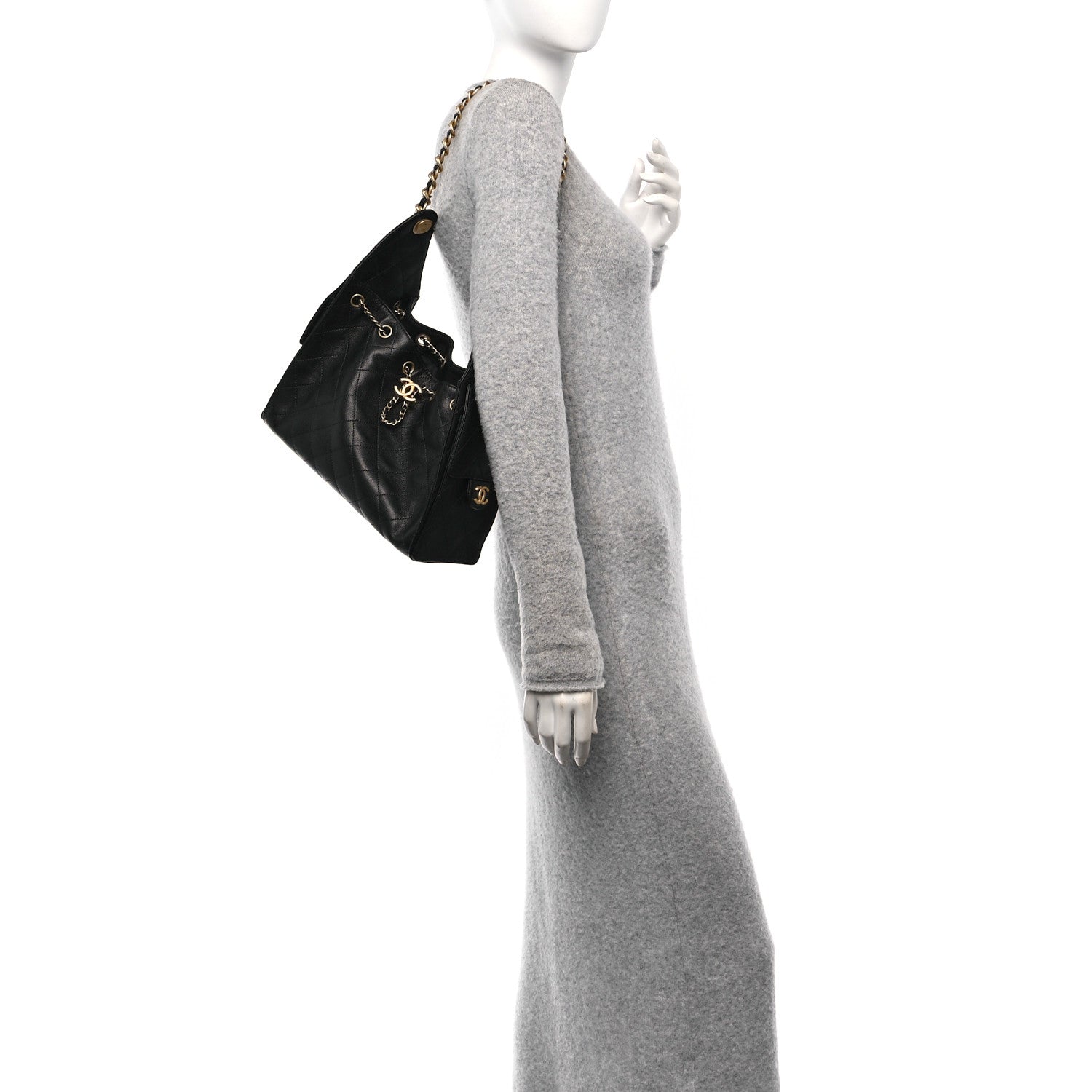 Chanel Caviar Quilted Small Chanel 25 Handbag Black 2 of 11