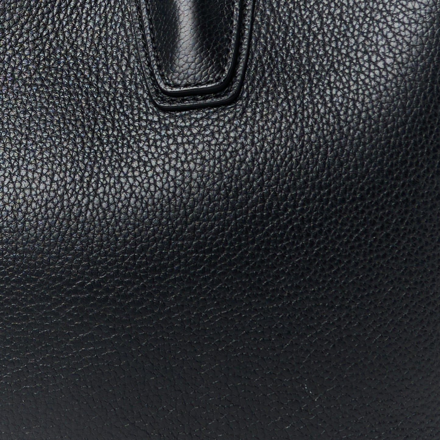 Grained Calfskin Medium Milla Tote Black