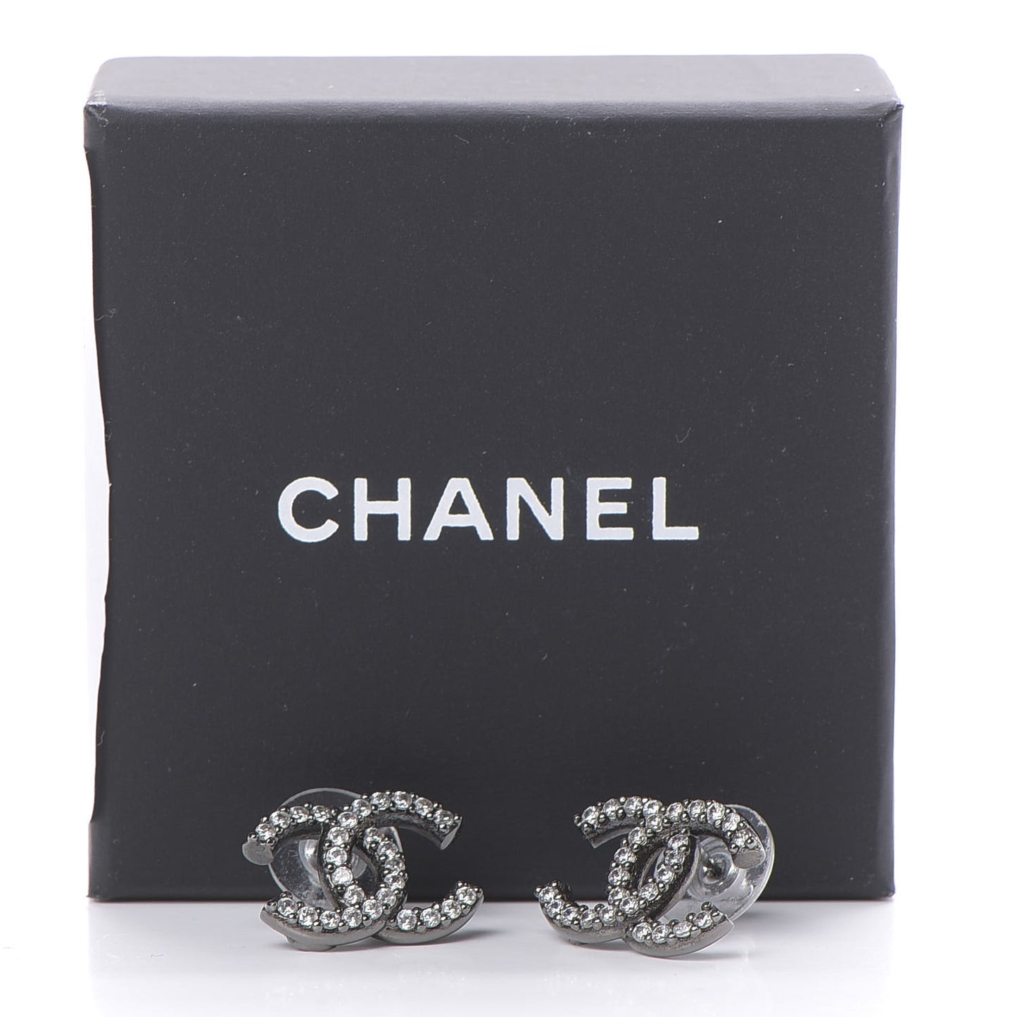 Ruthenium Crystal CC Earrings