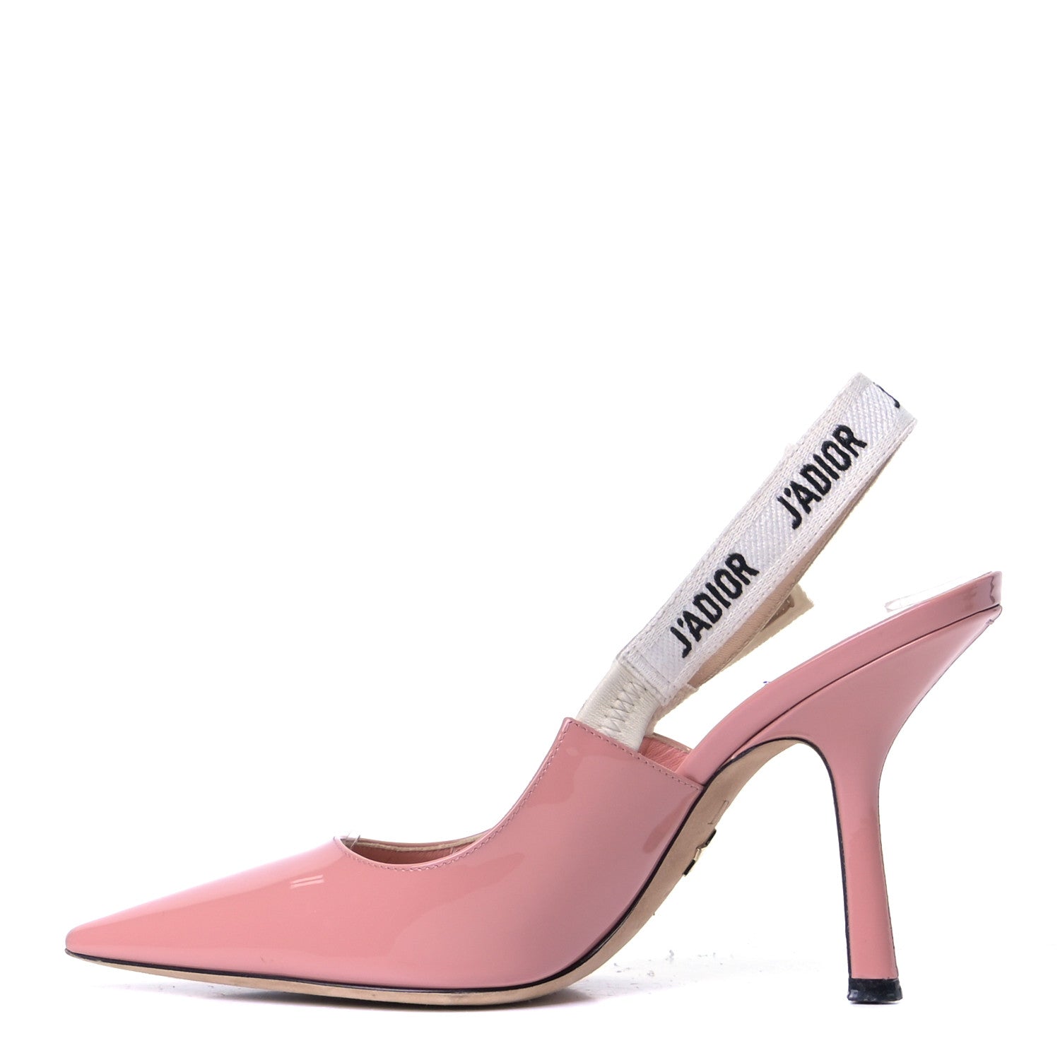 Christian Dior Patent Ribbon J'Adior Slingback 100mm Pumps 36.5 Pink 1 of 11