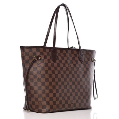 Louis Vuitton Damier Ebene Neo Neverfull MM Rose Ballerine 4 of 21