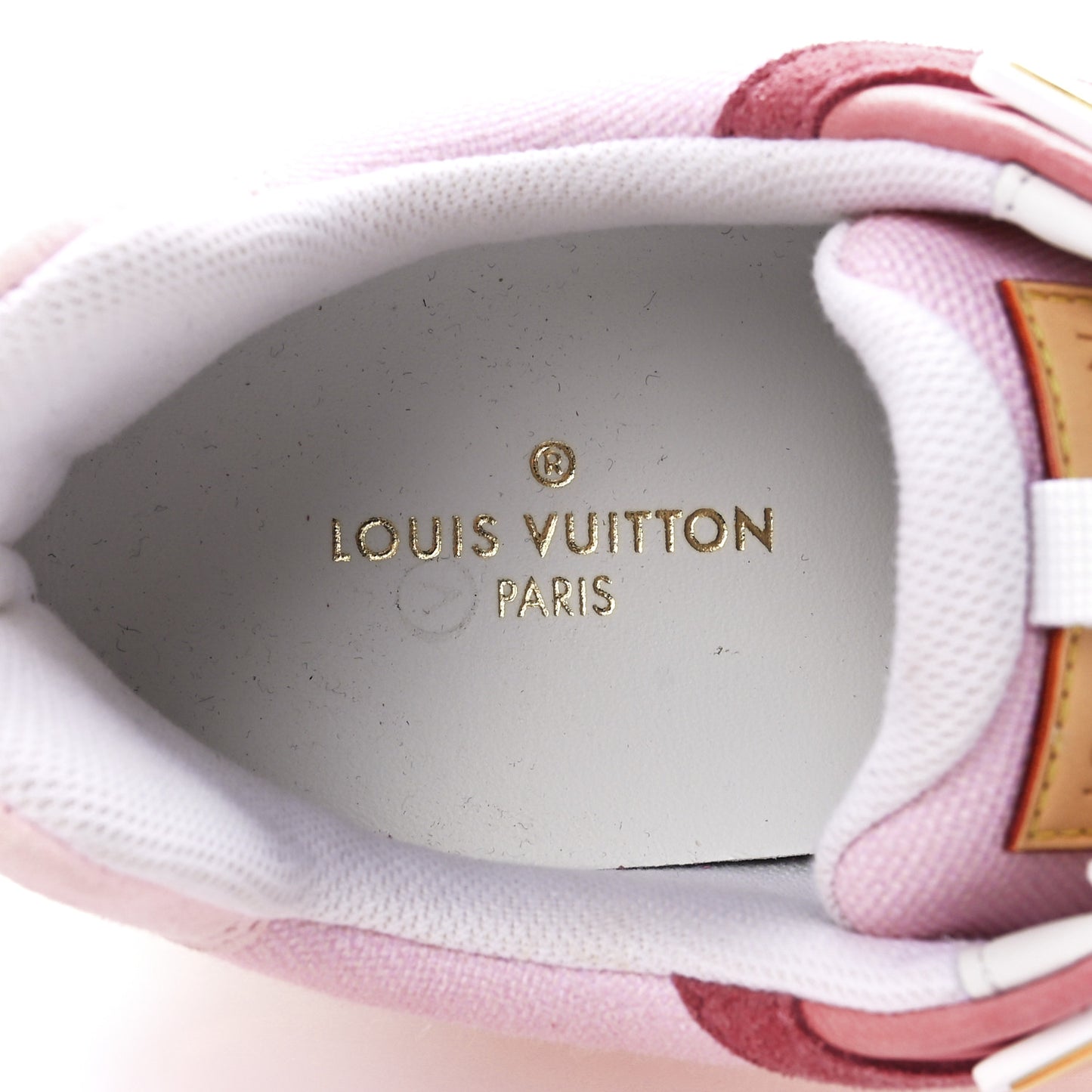 Suede Calfskin Run Away Sneakers 36.5 Pink