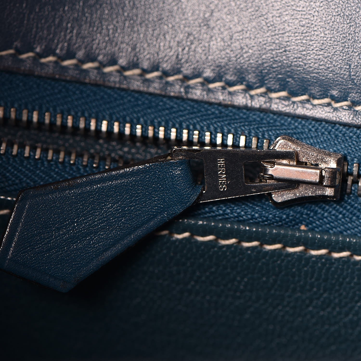 Hermes Tadelakt Kelly Sellier 32 Bleu Thalassa 13 of 33