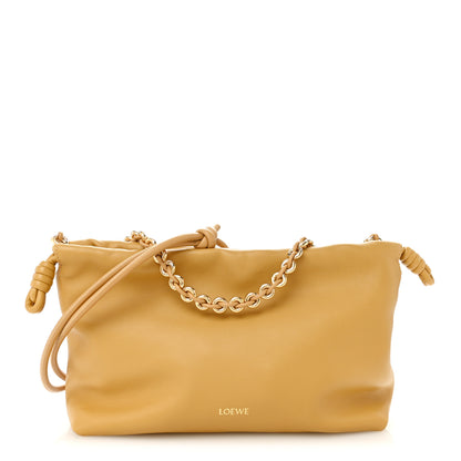 Loewe Mellow Nappa Donut Medium Chain Flamenco Knot Clutch Sahara 1 of 10