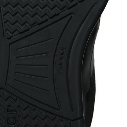 Gucci Calfskin Miro Soft Perforated Technical Jersey Knit Mens Jones Sneakers 10 Black 5 of 9