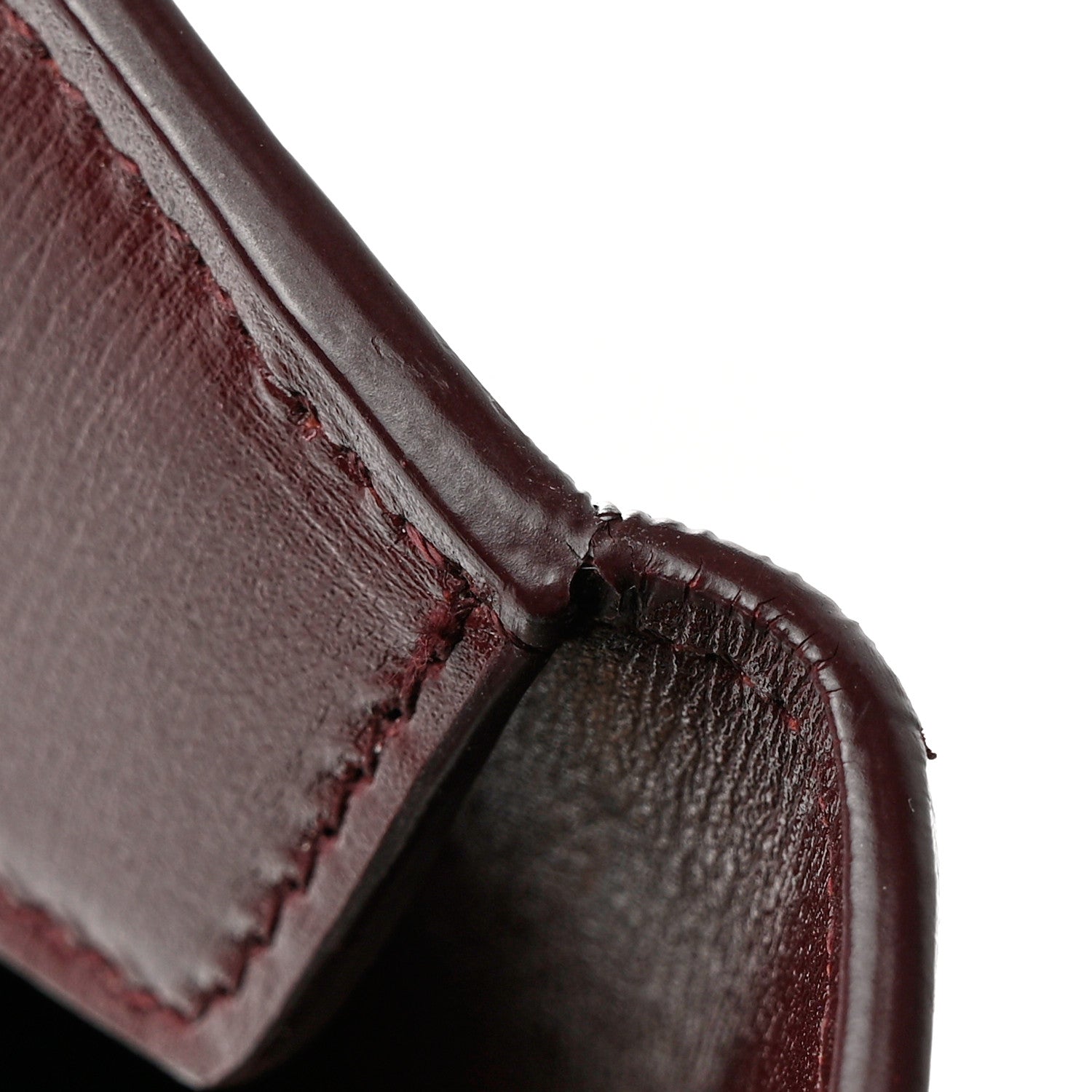 Saint Laurent Smooth Shiny Calfskin Medium Uptown Removable Pouch Burgundy 9 of 10