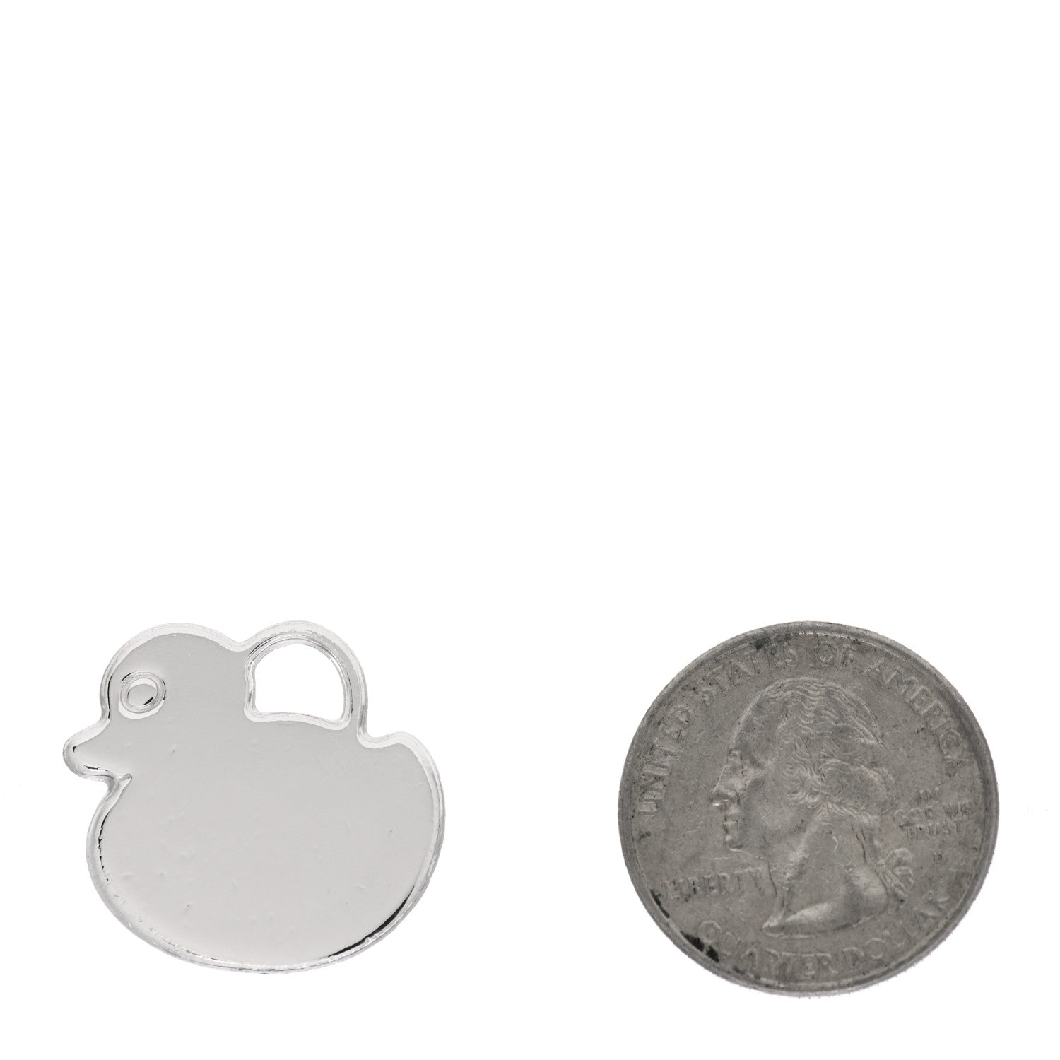 Tiffany Sterling Silver Duck Charm Pendant 3 of 5