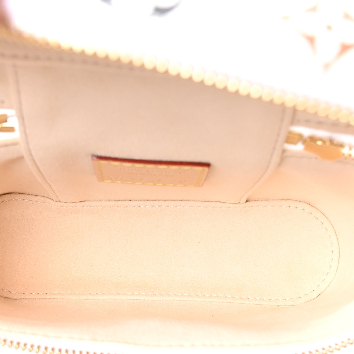 LV x TM Monogram Multicolor Vanity Chain Pouch White