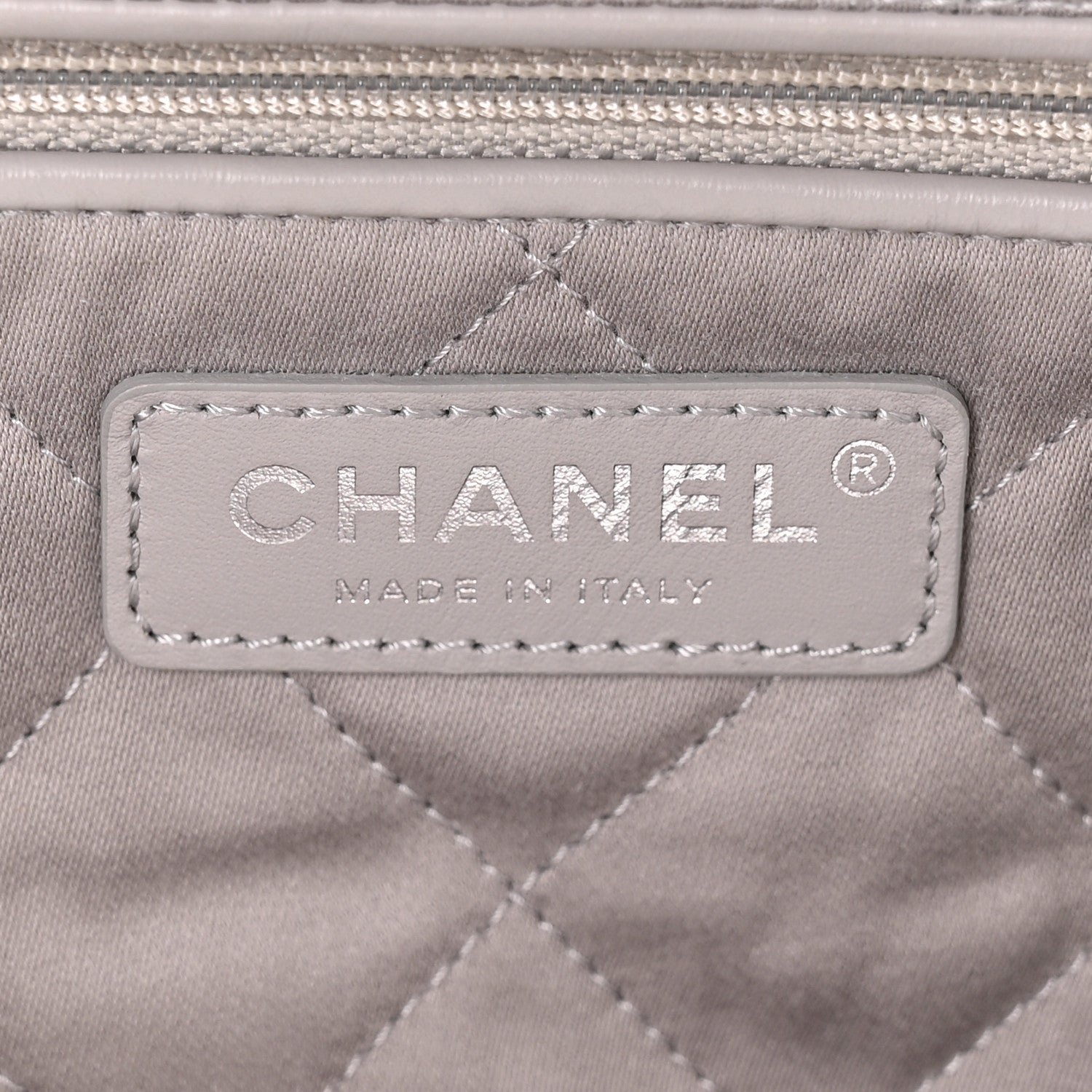 Chanel Metallic Shaded Calfskin Quilted Chanel 22 White Silver 7 of 11