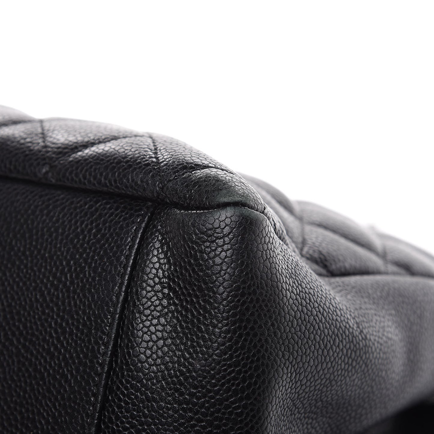 Caviar Quilted Grand Shopping Tote GST Black