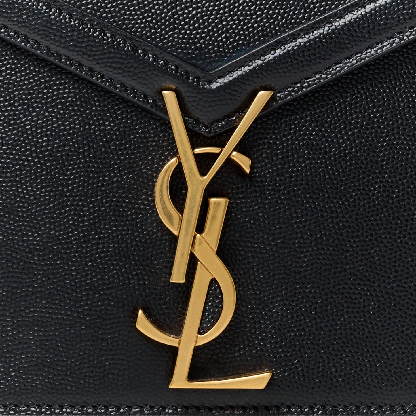 Grain De Poudre Monogram Cassandra Clasp Bag Black