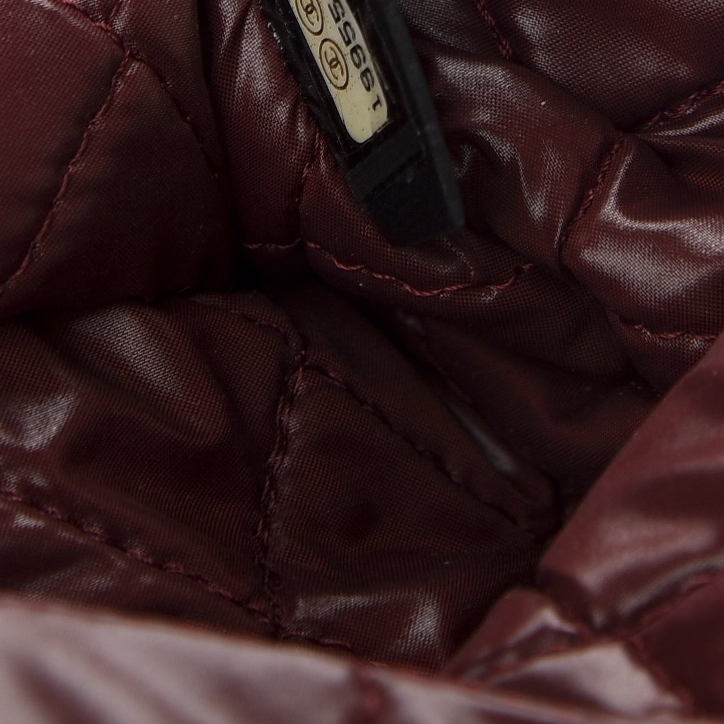 Lambskin Quilted CC Beauty Clutch Black