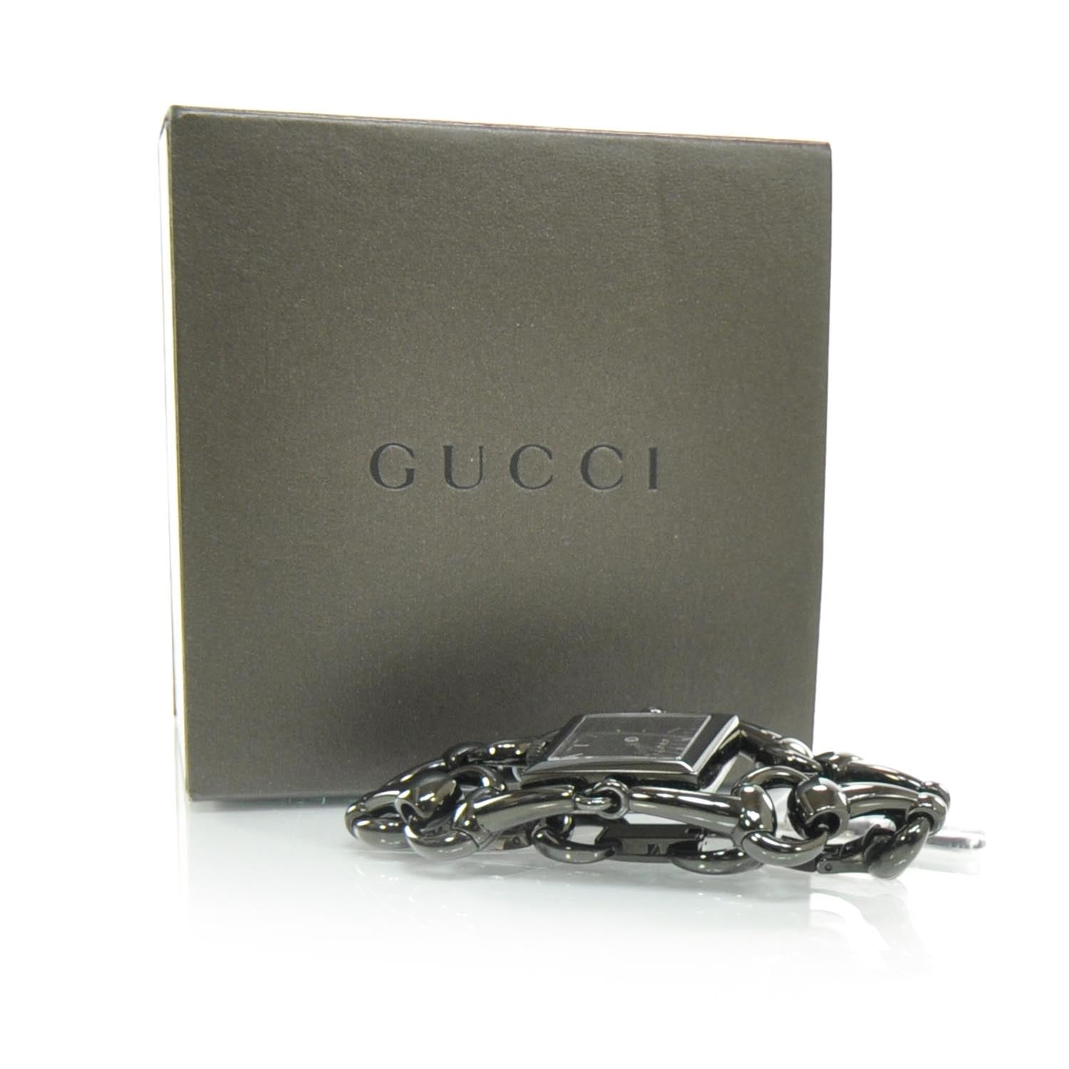 Gucci Stainless Steel 25mm Signoria Quartz Watch Black 4 of 6