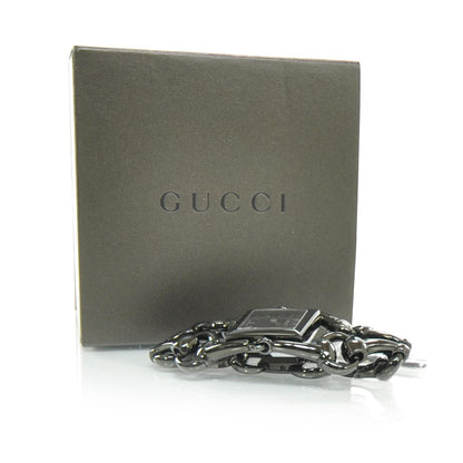 Gucci Stainless Steel 25mm Signoria Quartz Watch Black 4 of 6