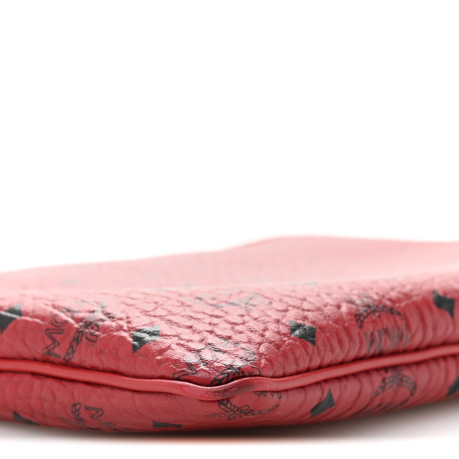 MCM Visetos Medium Crossbody Pouch Ruby Red 8 of 10