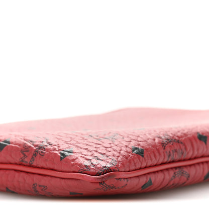 MCM Visetos Medium Crossbody Pouch Ruby Red 8 of 10