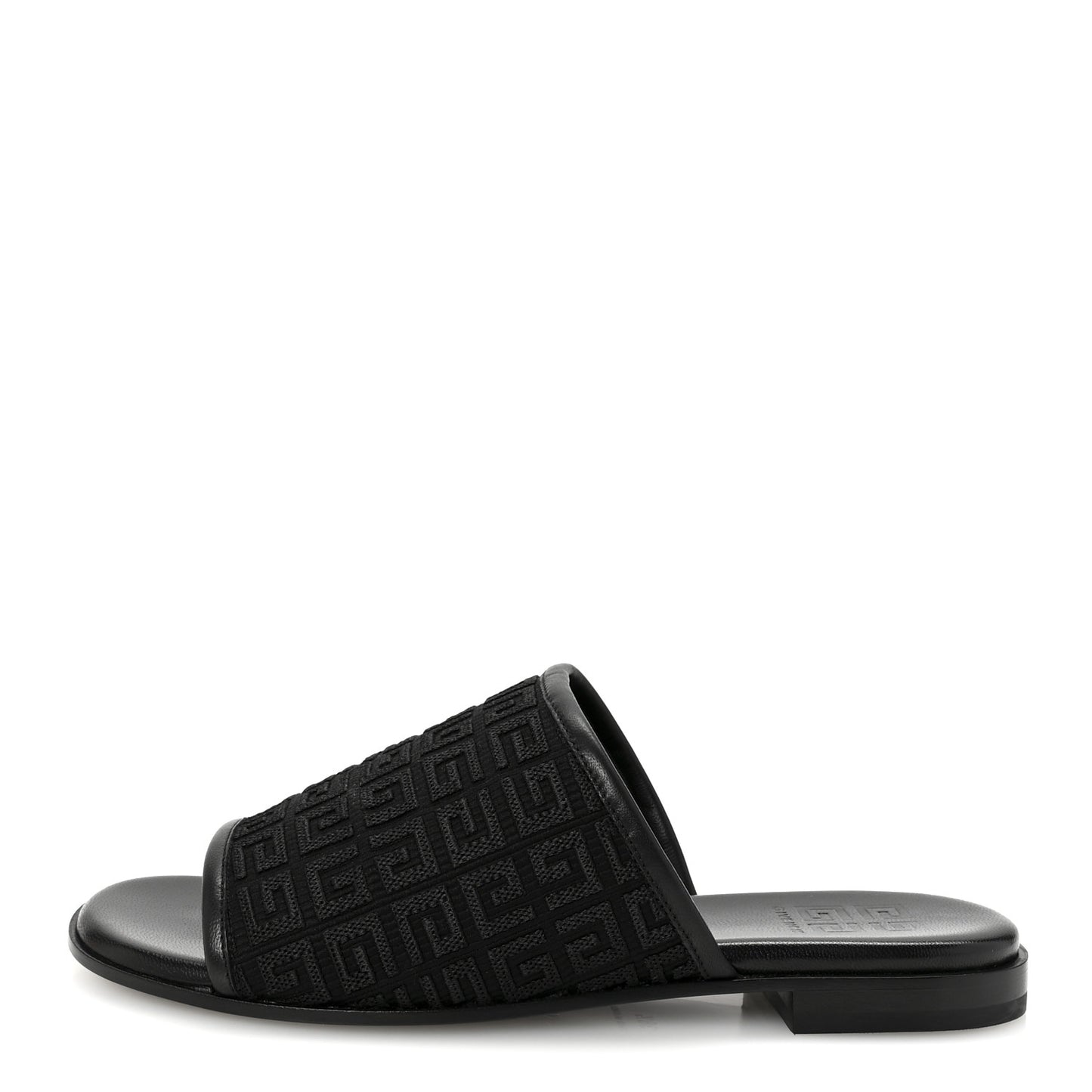 Jacquard 4G Logo Mule Slide Sandals 36.5 Black