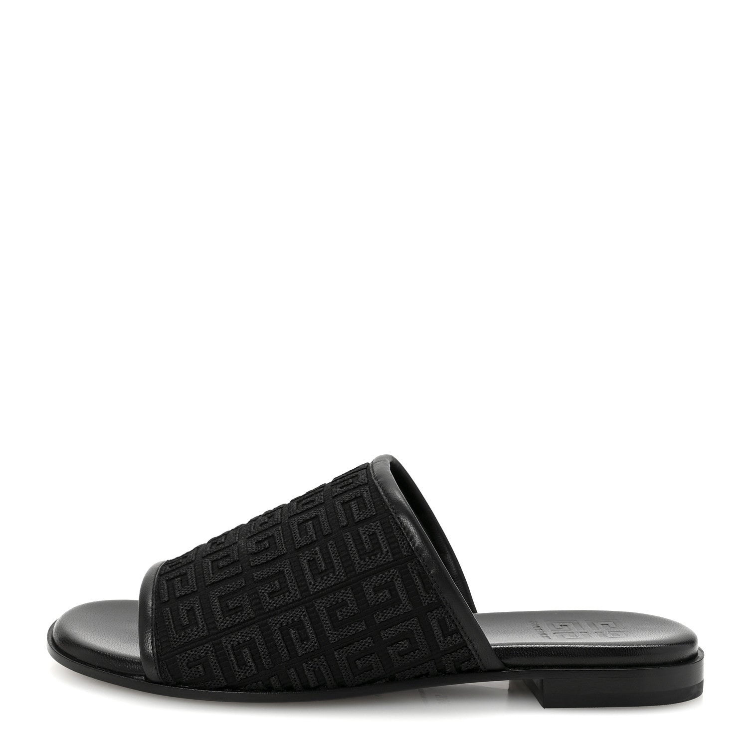 Givenchy Jacquard 4G Logo Mule Slide Sandals 36.5 Black 1 of 10