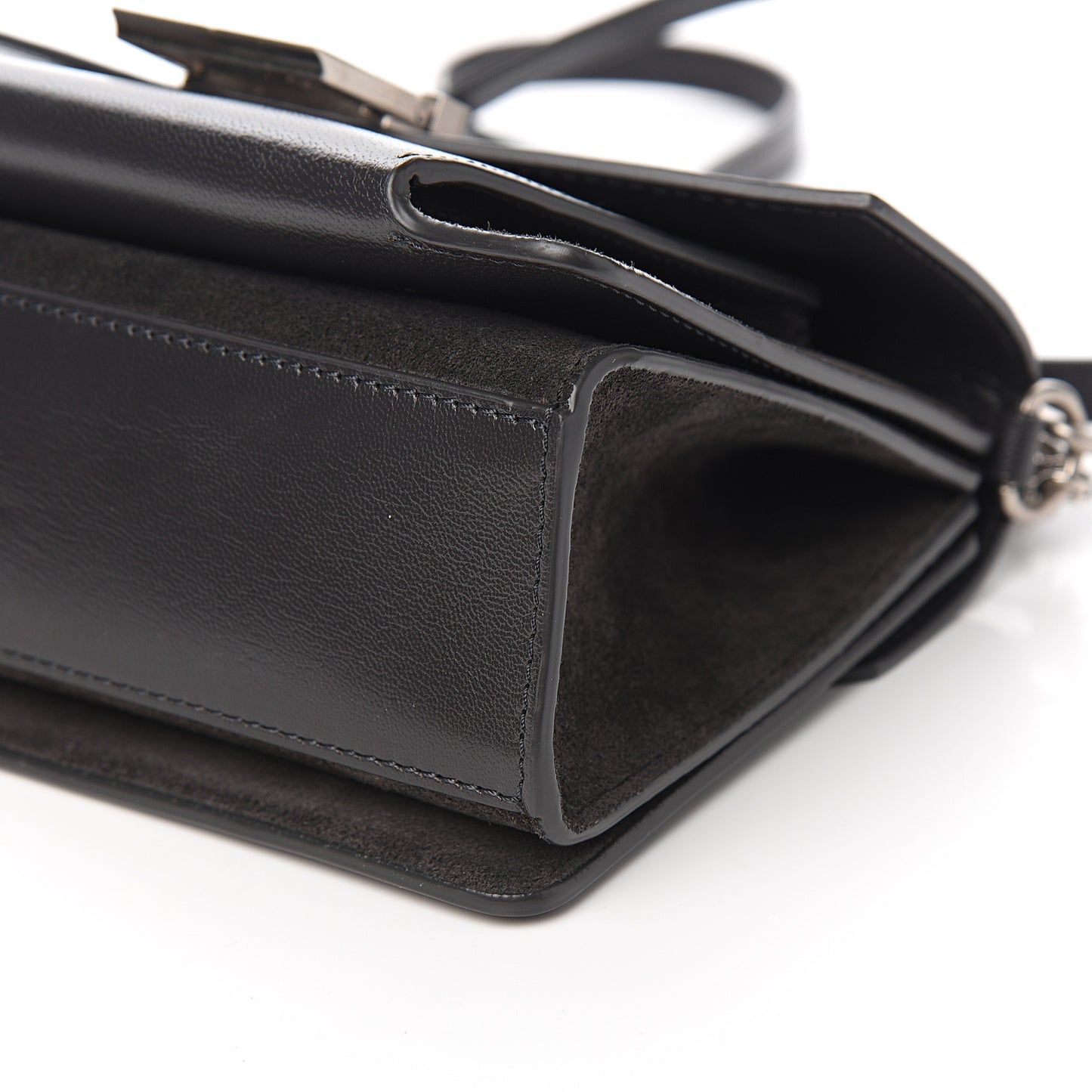 Goatskin Suede Small GV3 Shoulder Bag Black