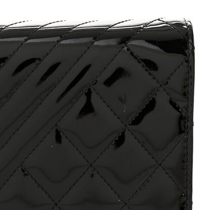 Chanel Patent Quilted Coco Boy Wallet On Chain WOC Black 14 of 17