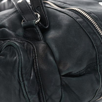 Alexander Wang Lambskin Marti Backpack Bag Washed Black Rhodium Hardware 8 of 14