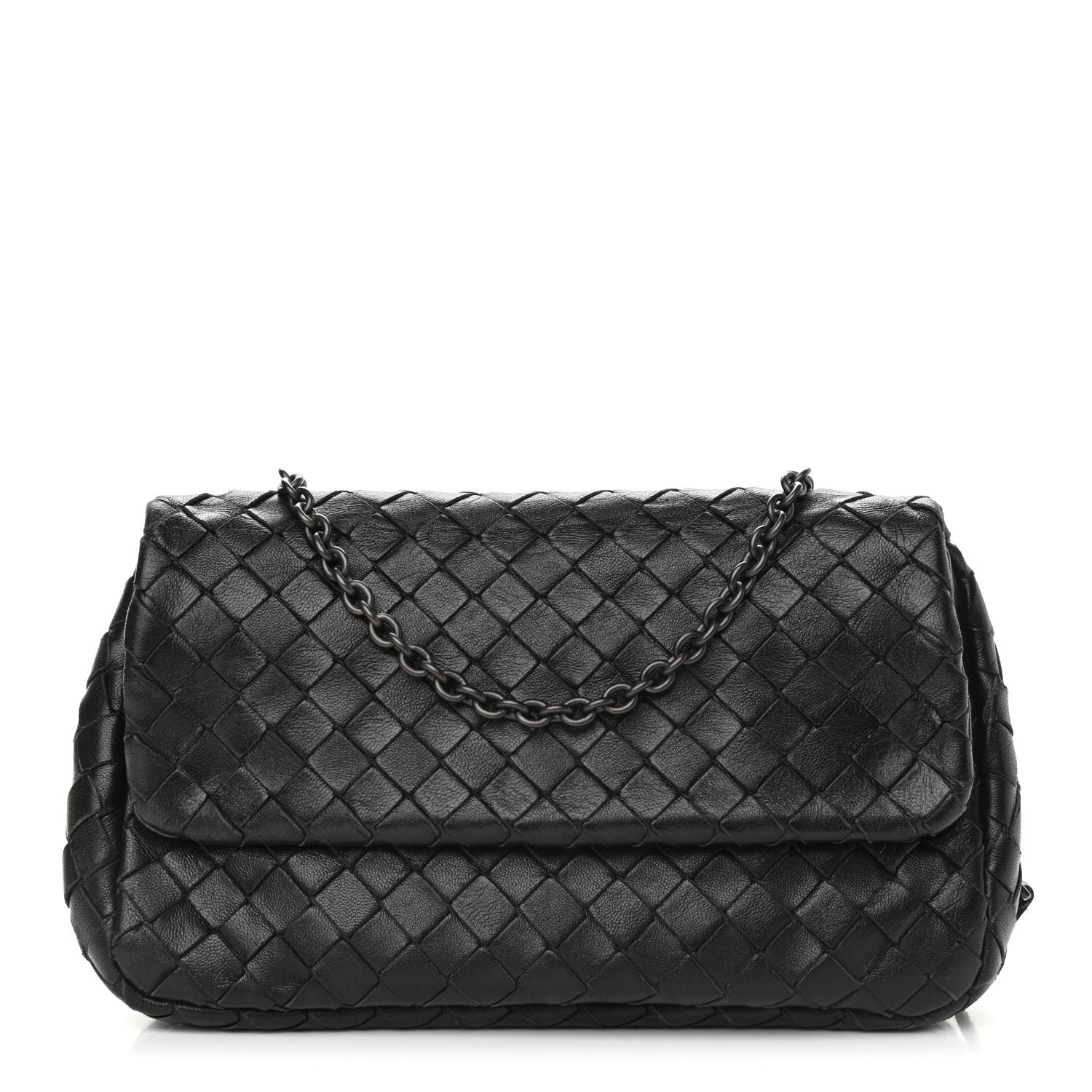 Bottega Veneta Nappa Intrecciato Small Chain Crossbody Black 1 of 11