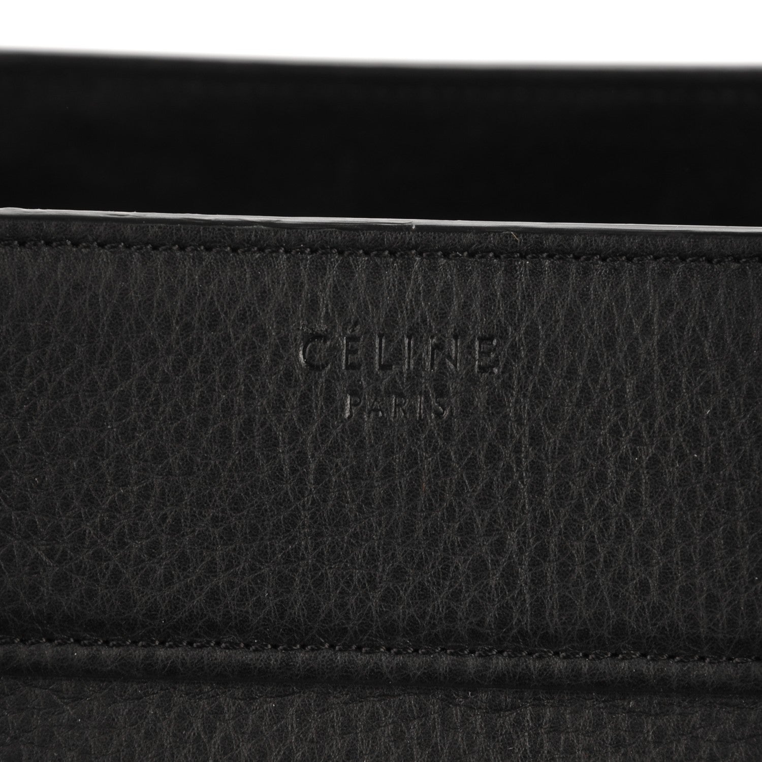 Celine Supple Calfskin Medium Phantom Luggage Black 6 of 9