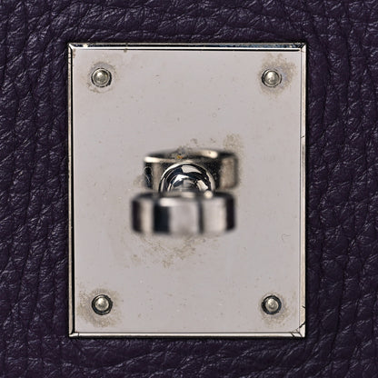 Hermes Taurillon Clemence Birkin 40 Raisin 23 of 46