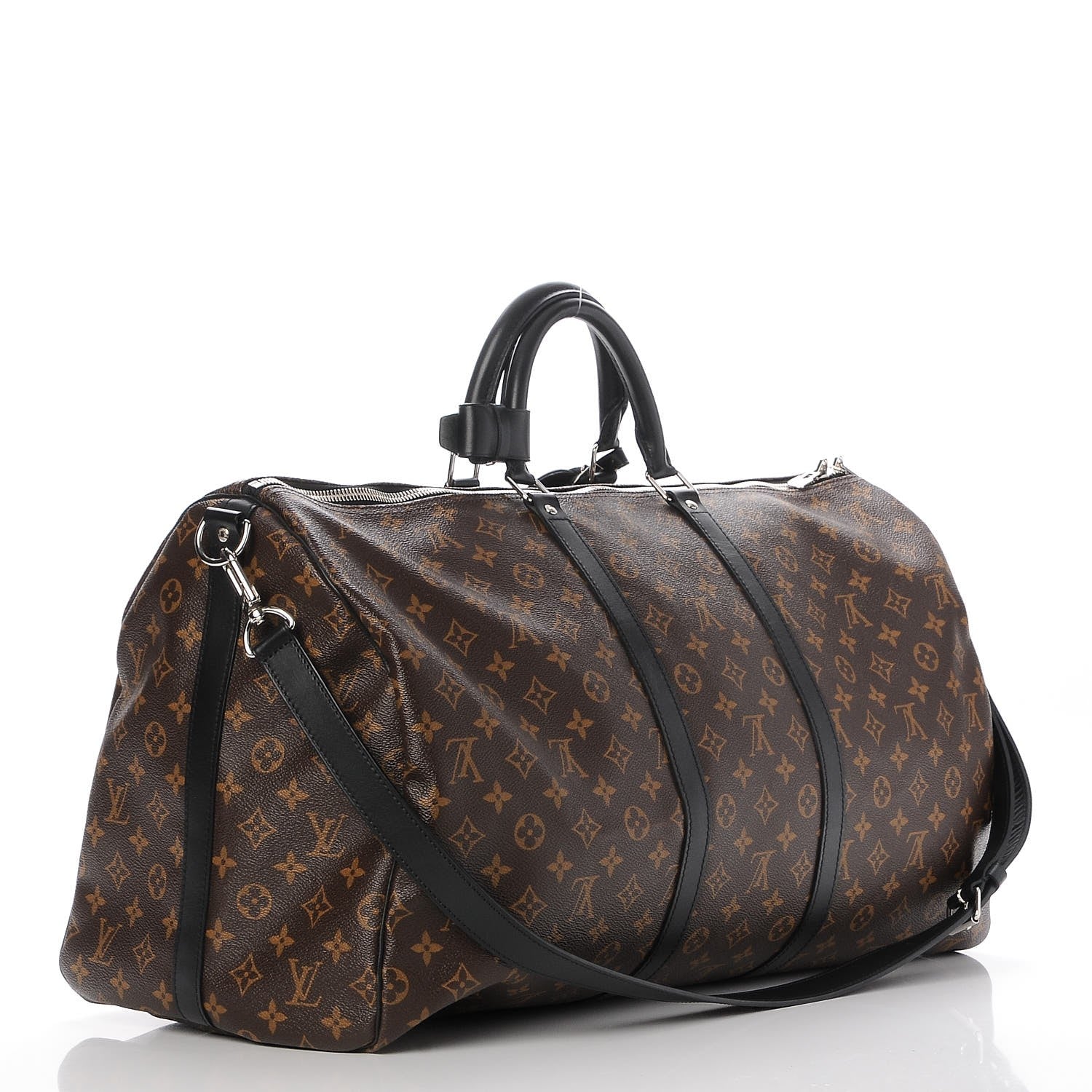 Louis Vuitton Monogram Macassar Keepall Bandouliere 55 3 of 7