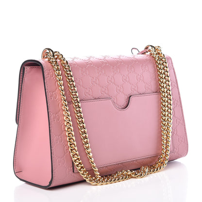 Gucci Guccissima Signature Medium Padlock Shoulder Bag Rose Baby Candy 3 of 9