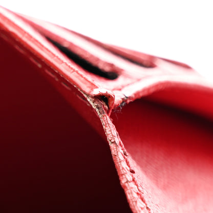 Louis Vuitton Damier Ebene Victorine Wallet Red 9 of 10