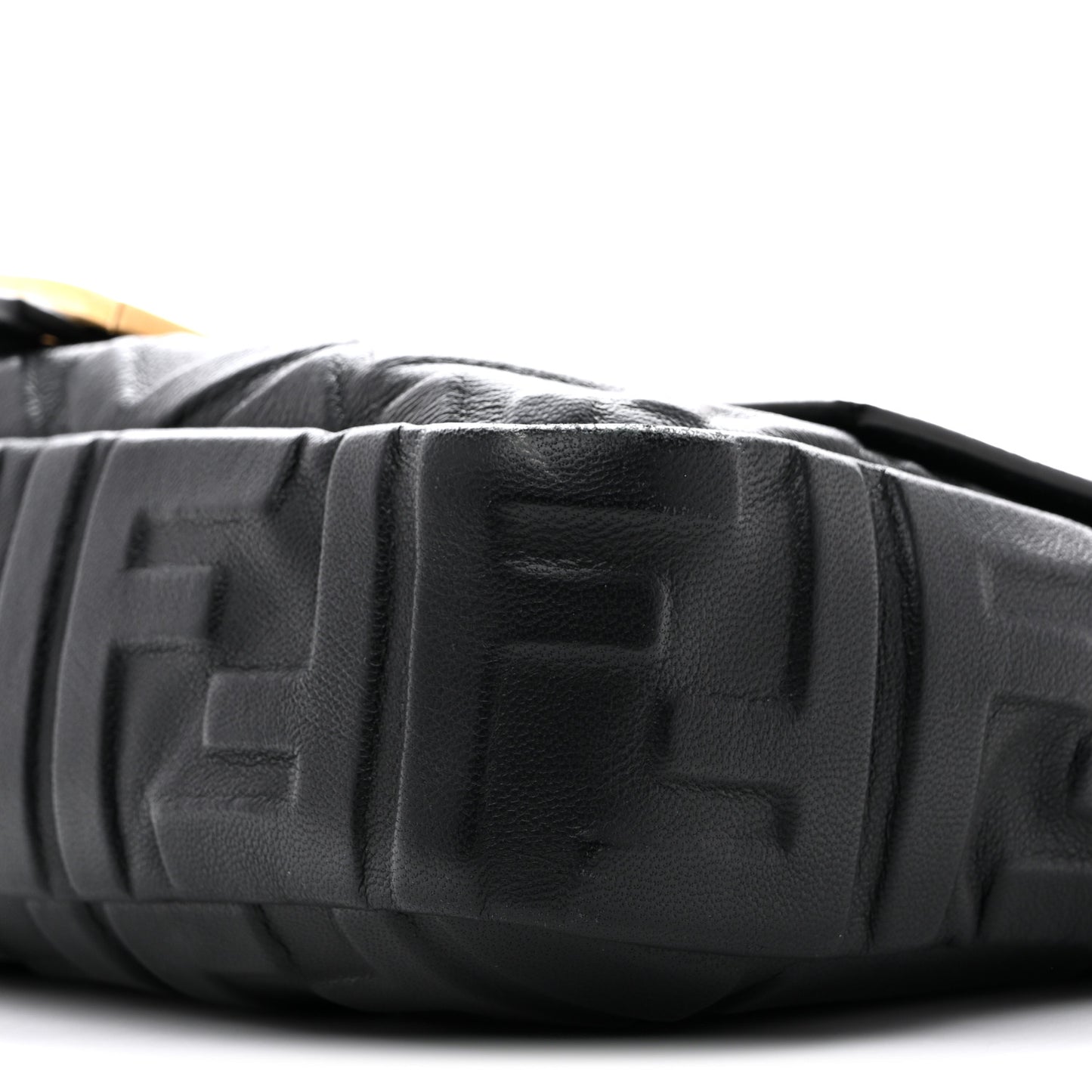 Nappa FF 1974 Embossed Baguette Black