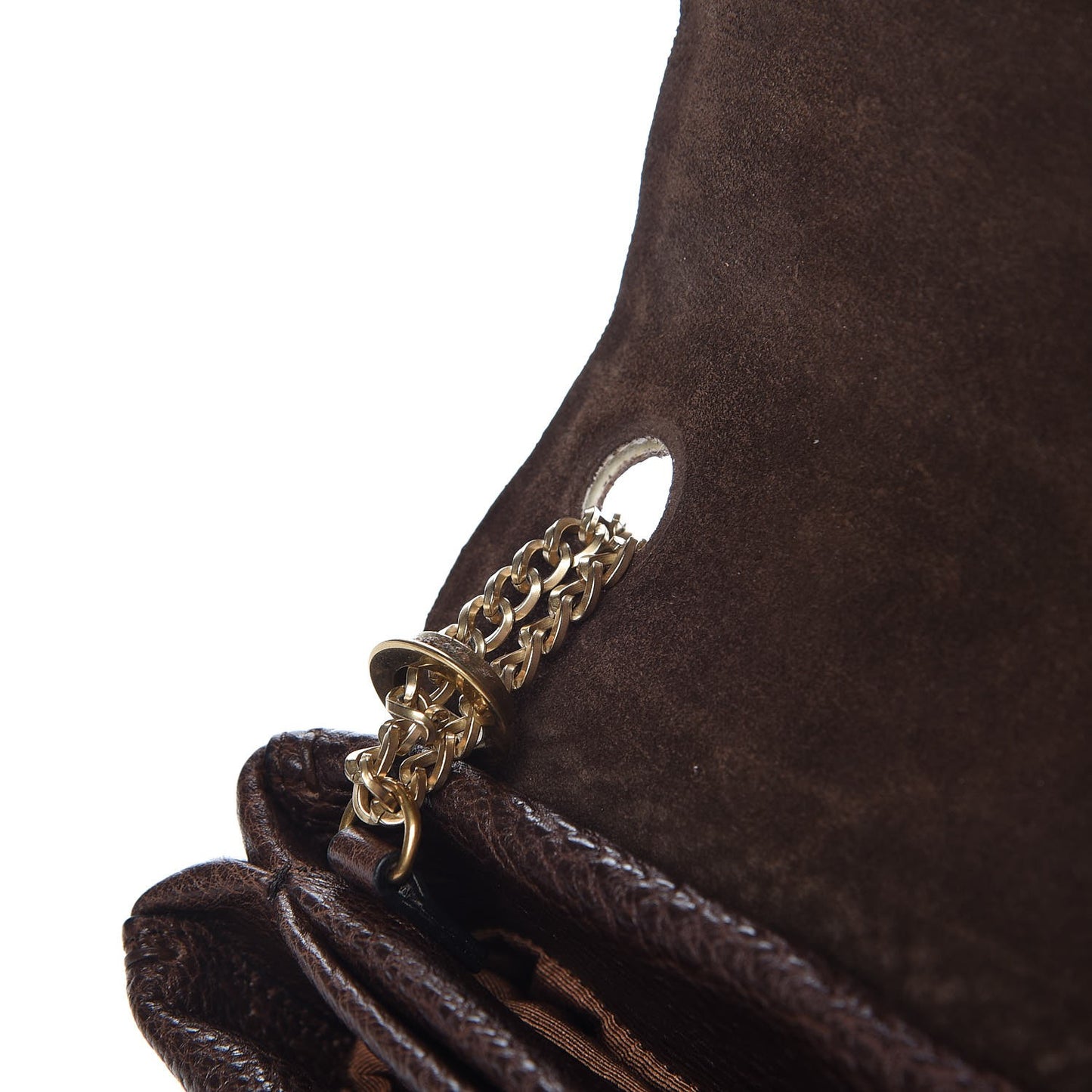 Calfskin Small Nomad Crossbody Tassel Bag Brown