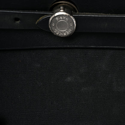 Hermes Toile Vache Calfskin Herbag 39 MM Black 10 of 10