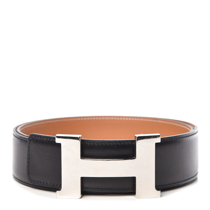 Hermes Box Chamonix 42mm Constance H Belt 90 Black Natural 1 of 7