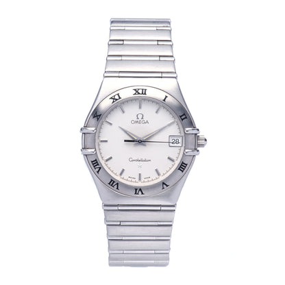 Omega Stainless Steel 33mm Constellation Quartz Watch White 1512.30 1 of 5