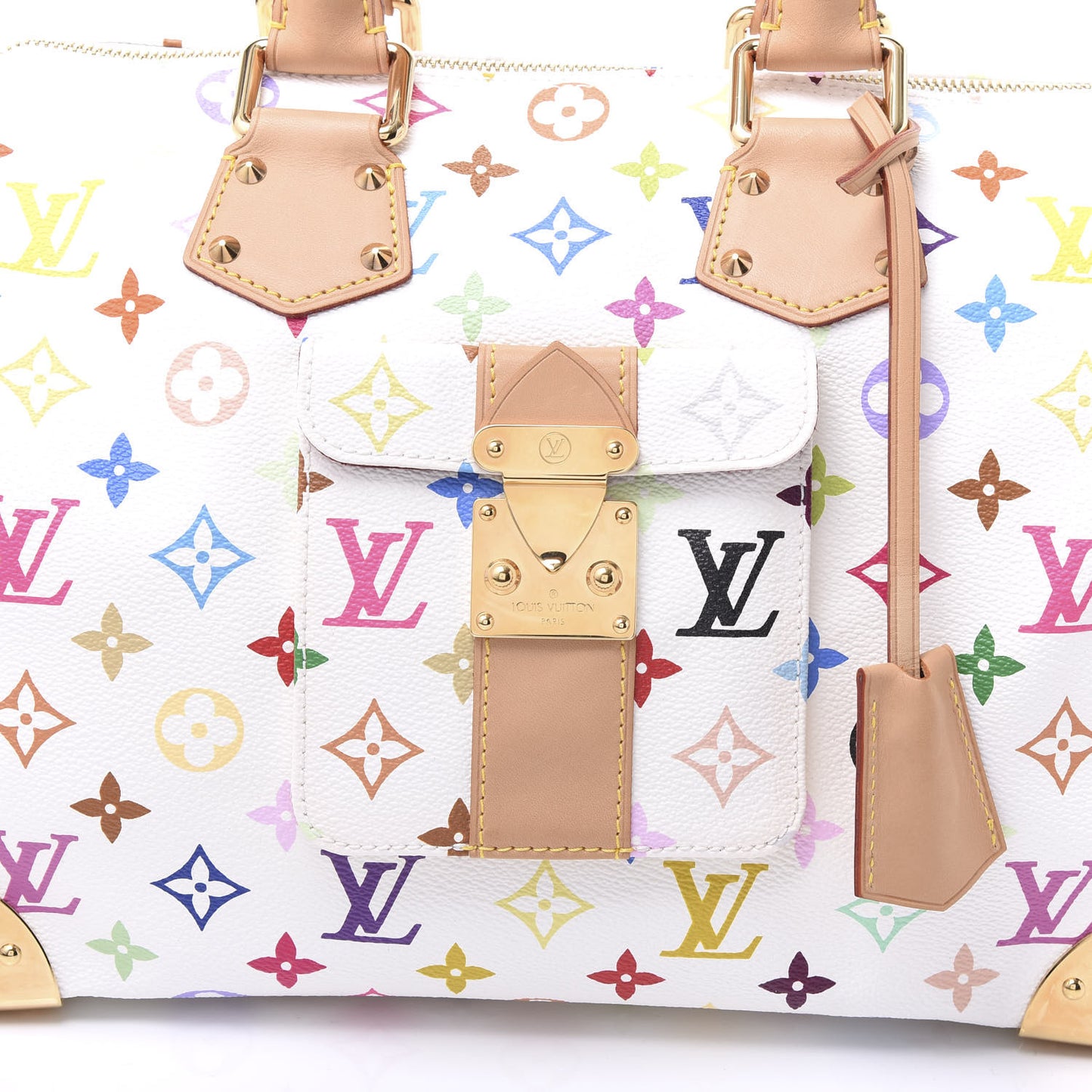 Monogram Multicolor Speedy 30 White