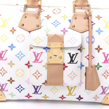 Louis Vuitton Monogram Multicolor Speedy 30 White 5 of 10