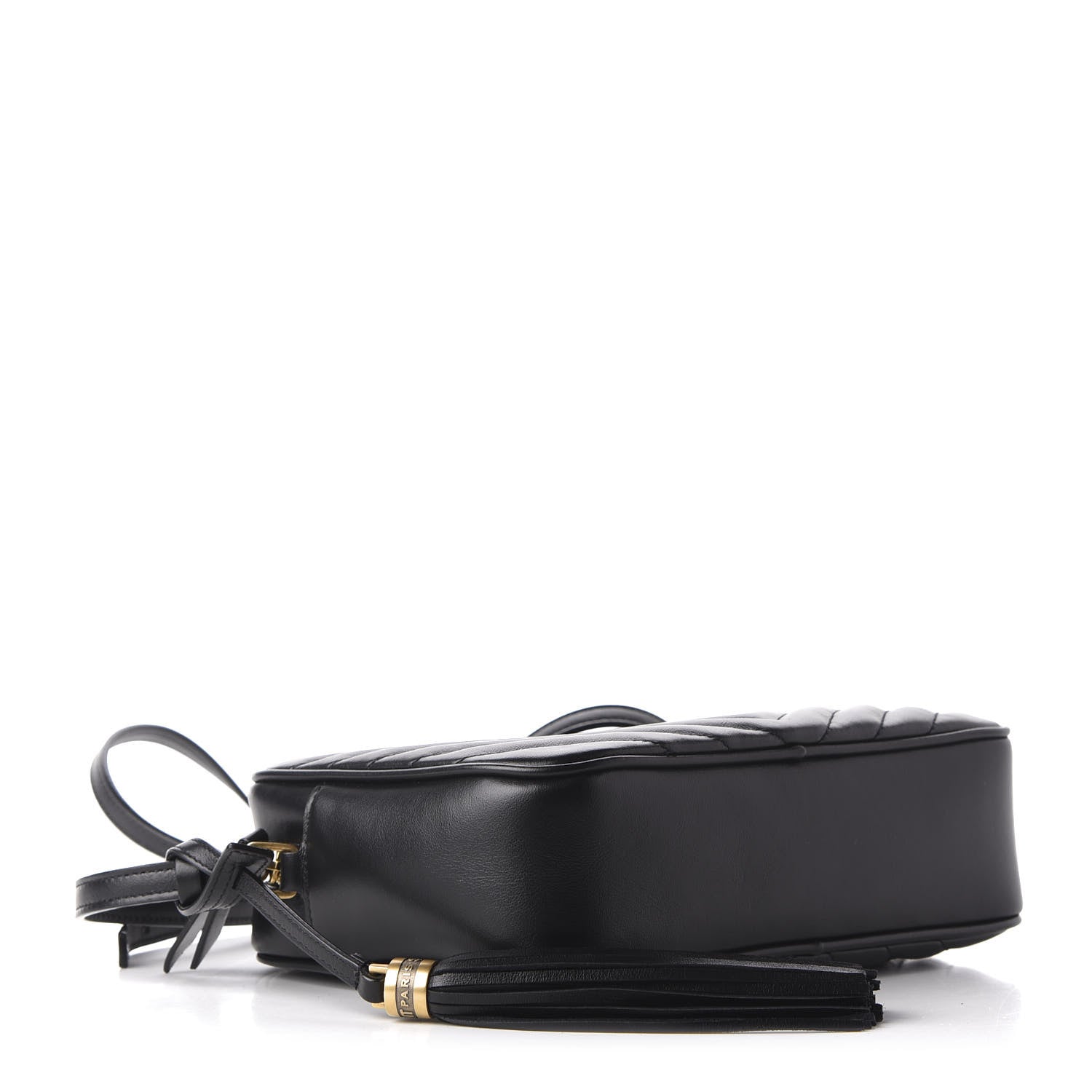 Saint Laurent Calfskin Matelasse Monogram Lou Camera Bag Black 4 of 10