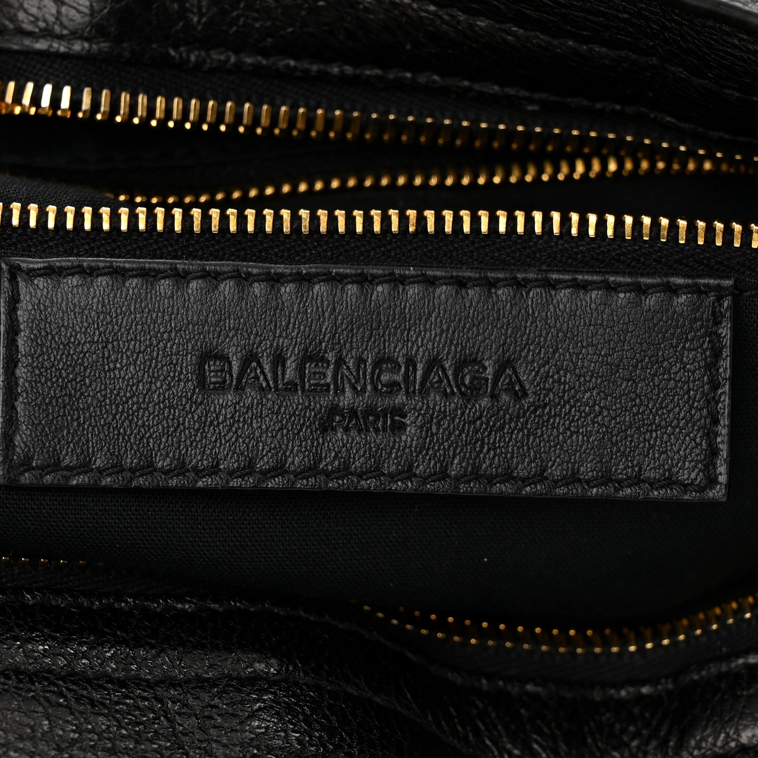 Balenciaga Chevre Gold Metallic Edge Hardware City Black 6 of 11