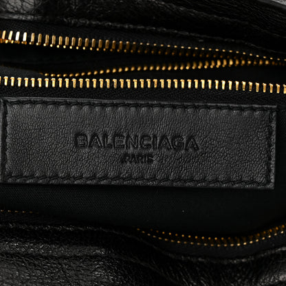 Balenciaga Chevre Gold Metallic Edge Hardware City Black 6 of 11