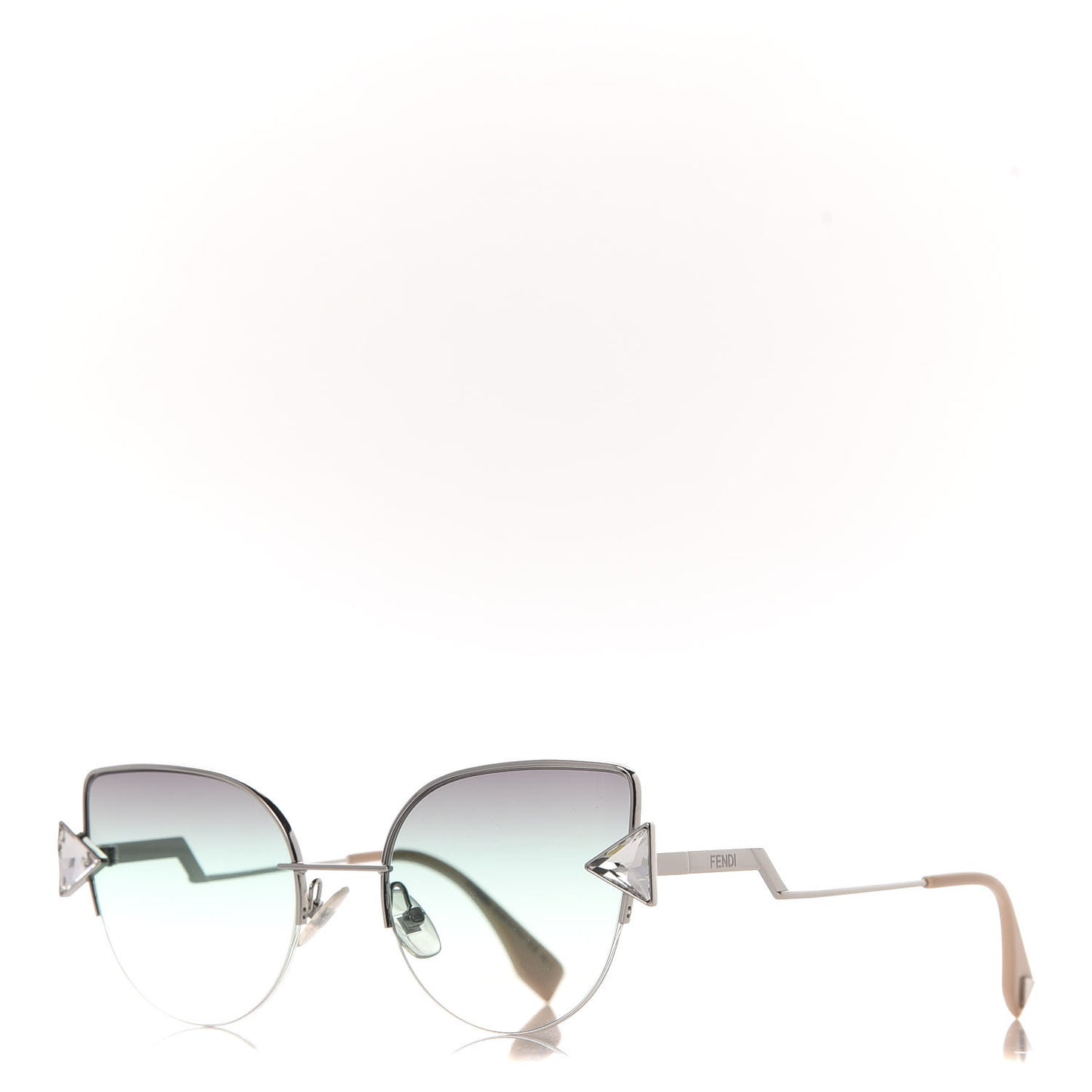 Metal Crystal Sunglasses FF 0242/S Silver