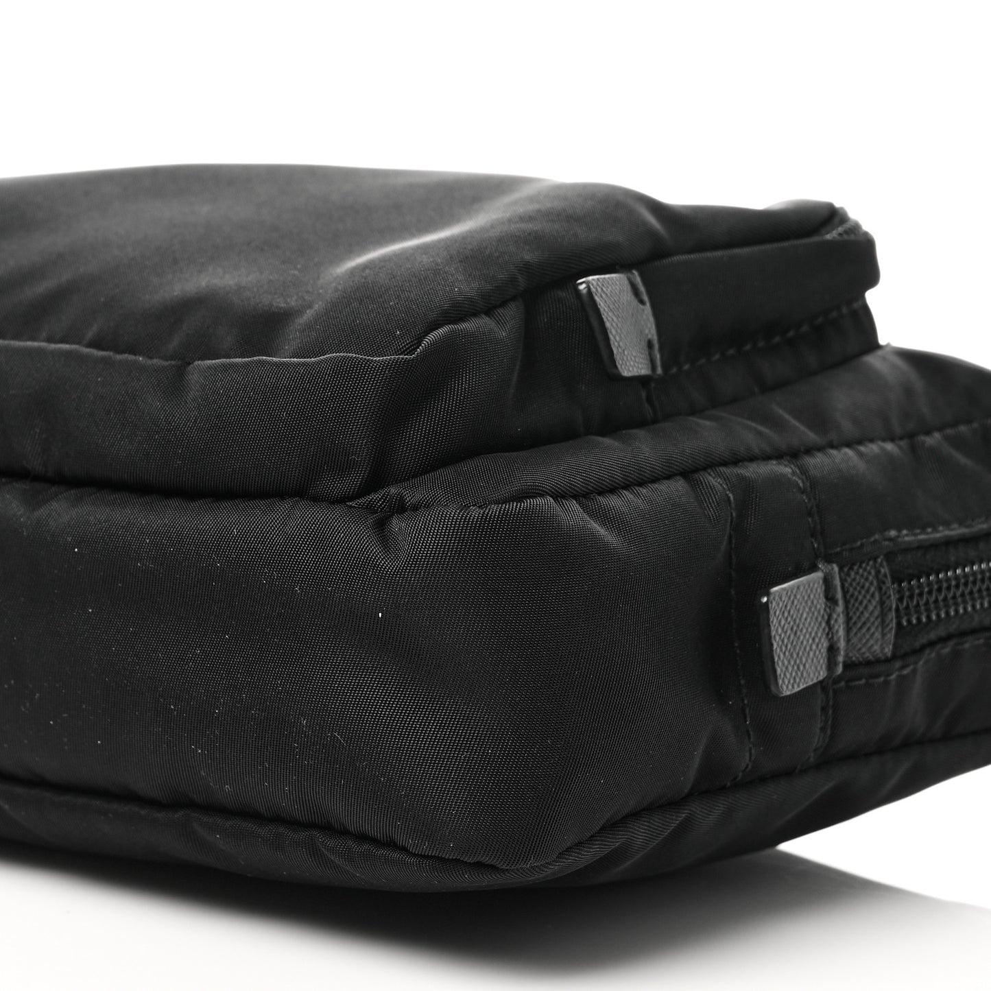 Tessuto Nylon Saffiano Wristlet Black