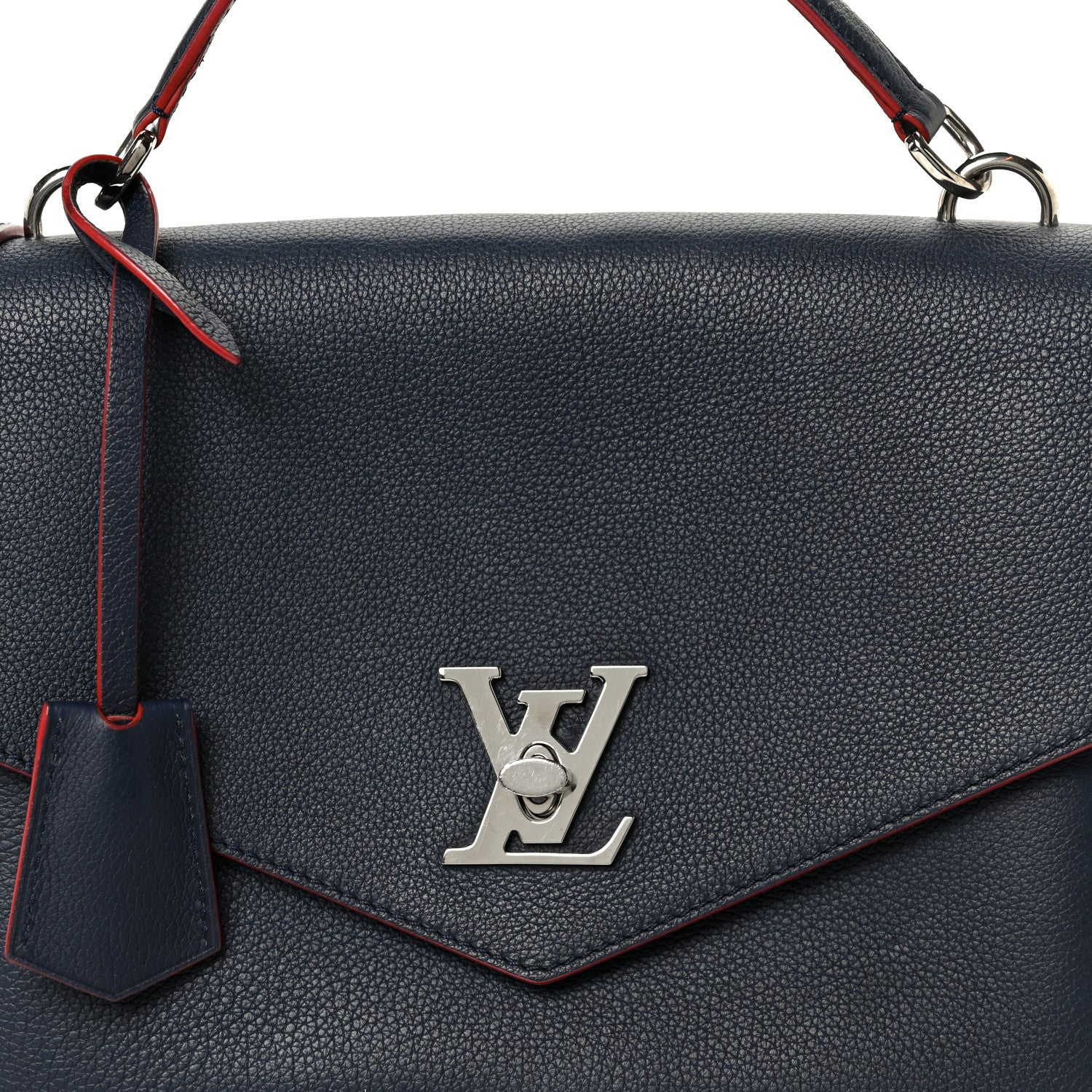 Louis Vuitton Soft Calfskin My Lockme Top Handle Marine Rouge 10 of 12