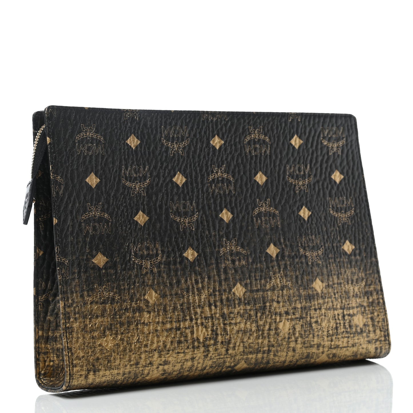 Gradation Visetos Zip Pouch Black Gold